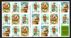 Scott #3011a (3008-11) Christmas Icons (Santa) Booklet of 20 Stamps MNH P#V3233