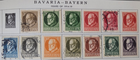 Stamp Bavaria-Bayern 1919 #136-149 mostly used