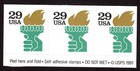 Scott #2531Ab Liberty Torch 3 Booklet Stamps - MNH w/Peel Here