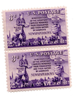 Scott #1015 Newspaper Boy Torch & Homes Pair of Stamps - MNH