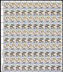 Scott #c92a (c91) Wright Brothers Air Mail Sheet of 100 Stamps - MNH P#38845 UL