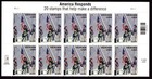 Scott #B2 America Responds Title Plate Block of 10 Stamps - MNH