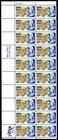 Scott #1690 Franklin & Map of North America 1776 Plate Block of 20 Stamps - MNH