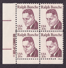 Scott #1860 Ralph Bunche Zip Block of 4 Stamps - MNH