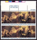 Scott #1694a Declaration of Independance Block of 8 Stamps - MNH
