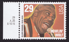 Scott #2861 Howlin' Wolf Blues Singer Single Stamp - MNH w/Price Selvage