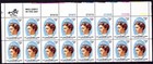 Scott #1699 Clara Maass Plate Block of 20 Stamps - MNH UR Double Image Black EFO