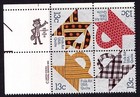 Scott #1748a (1745-48) Folk Art Quilts Zip Block of 4 Stamps - MNH UL
