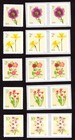 Scott #5901a-5906a Flowers Tulips Peonies Daffodils Single & Pair Stamp - MNH