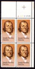 Scott #2038 Joseph Priestley (Chemistry) Plate Block of 4 Stamps MNH UR