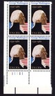 Scott #1952 George Washington 250th Birthday Plate Block of 4 Stamps - MNH LL