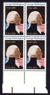Scott #1952 George Washington 250th Birthday Block of 4 Stamps MNH w/Selv