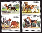 Scott #2101a (2098-2101) Dogs (Retrievers) Block of 4 Stamps as (2) Pairs - MNH