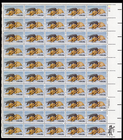 Scott #2025 Christmas Kitten & Puppy in Snow Sheet of 50 Stamps - MNH P#2222 UR