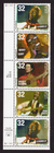 Scott #3215a (3212-3215) Folk Musicians Plate # Strip of 5 Stamps - MNH LL