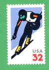 Scott #3180 Alpine Skiing Single Stamp - MNH