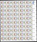 Scott #1951 Love Flowers Sheet of 50 Stamps - MNH P#11111 LR