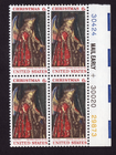 Scott #1363 Angel Gabriel Mail Early Block of 4 Stamps - MNH