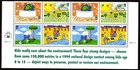 Scott #2954a (2951-54) Kids Care (Earth Day) Bottom Plate Block of 8 Stamps MNH