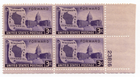 Scott #957 Wisconsin Forward Plate Block of 4 Stamps - MNH P#23816 LR