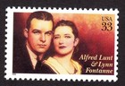 Scott #3287 Alfred Lunt & Lynn Fontanne Single Stamp - MNH