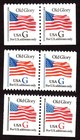 Scott #2883-2884-2885 (Black G-Blue G-Red G) Flag Booklet Pair of Stamps - MNH