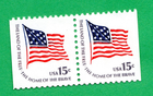 Scott #1598 Fort McHenry Flag Booklet Pair of Stamps - MNH