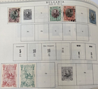 Stamp Bulgaria 1901-02 #57, 60-61, 63 used; #70-71 MH