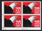 Scott #2541 Eagle Olympics $9.95 Plate Block of 4 Stamps - MNH P#A1111-2 LL