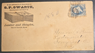 Benjamin Franklin Cover, Scott # 145, 1880