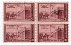 Scott #944 Santa Fe Block of 4 Stamps - Used