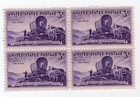 Scott #950 Utah Block of 4 Stamps - MNH