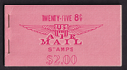 Scott #BKC10 (c64b) Jet Over Capitol Booklet of 25 Stamps - MNH Slogan #1 (C)