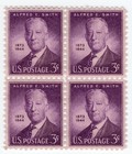 Scott #937 Alfred Smith Block of 4 Stamps - MNH #1