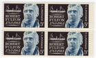 Scott #1270 Robert Fulton Steamboat Block of 4 Stamps - MNH