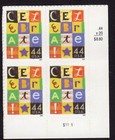 Scott #4407 Celebrate Block Letters Plate Block of 4 Stamps - MNH LR
