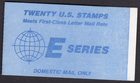 Scott #BK157 (2282a) Domestic Earth E Series Booklet of 20 Stamps MNH P#1111