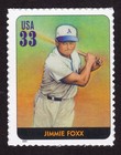 Scott #3408n Jimmie Foxx Single Stamp - MNH