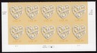 Scott #4272 Wedding Hearts Plate Block of 10 Stamps - MNH Bottom