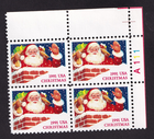 Scott #2579 Christmas Santa in Chimney Plate Block of 4 Stamps - MNH UR Side