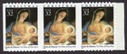 Scott #3112 32¢ Madonna (Matteis) Booklet Strip of 3 Stamps - MNH
