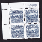 Scott #2590 Saratoga Reprint Top Plate Block of 4 Stamps - MNH P#S2 UL #1