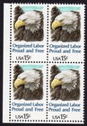Scott #1831 Organized Labor Block of 4 Stamps - MNH