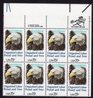 Scott #1831 Organized Labor Zip & Copyright Block of 8 Stamps - MNH