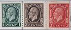 Stamp Canada 1932 #195-197, 212 MH