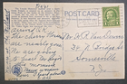 Scott # 632, Benjamin Franklin, Green , 1 Cent, on Post Card, April 13, 1930
