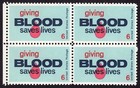 Scott #1425 Giving Blood Block of 4 Stamps - MNH