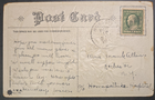 Benjamin Franklin, Scott # 331, Green, 1 Cent, on Post Card, NOV 11, 1911