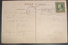 Benjamin Franklin, Scott # 331, Green, 1 Cent, on Christmas Post Card, DEC,1910
