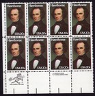 Scott #2047 Nathaniel Hawthorne Zip Block of 8 Stamps - MNH